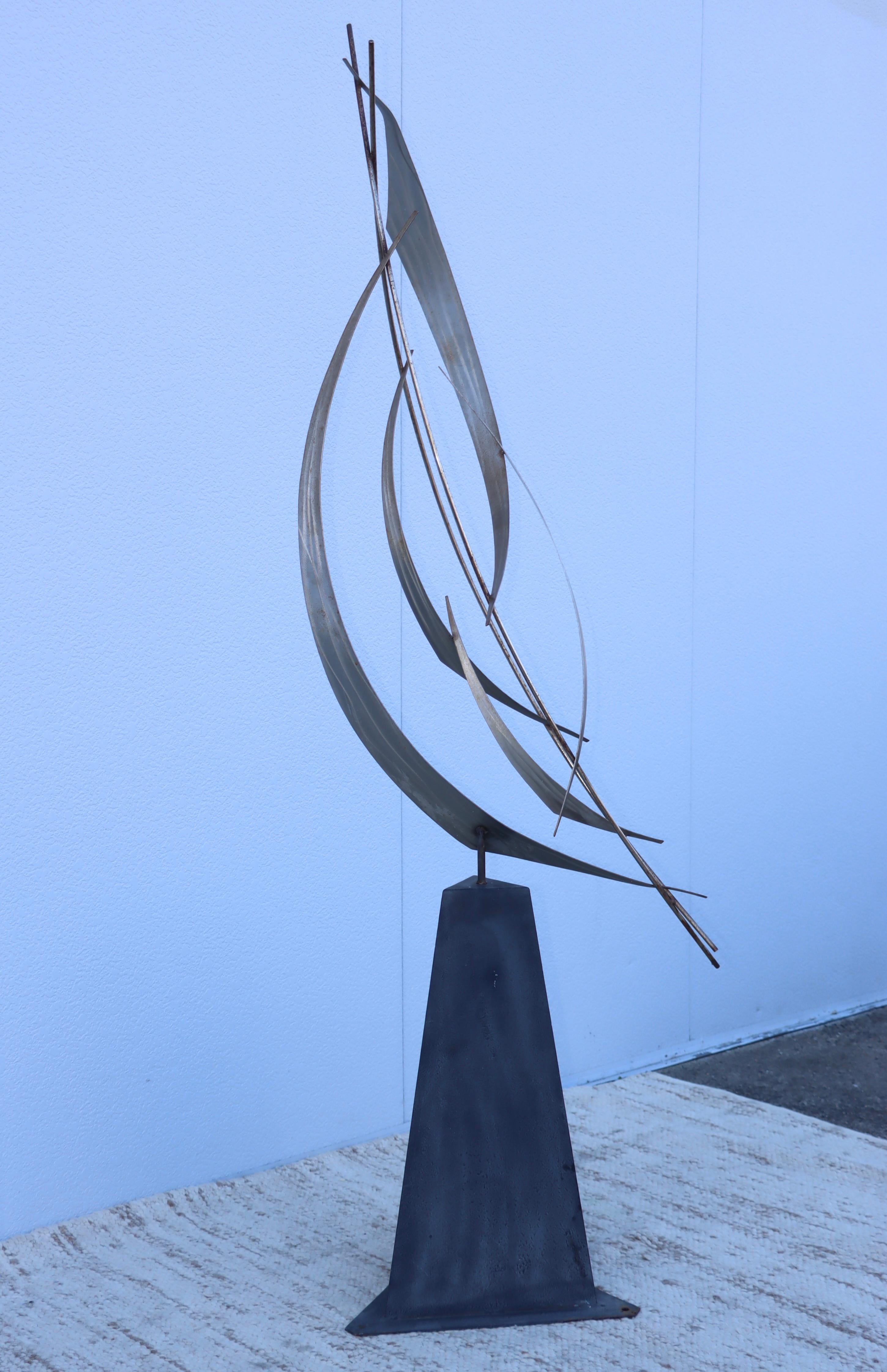 1980s Abstract Bird Steel Outdoor Sculpture By Curtis Jere 11