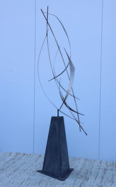 1980s Abstract Bird Steel Outdoor Sculpture By Curtis Jere
