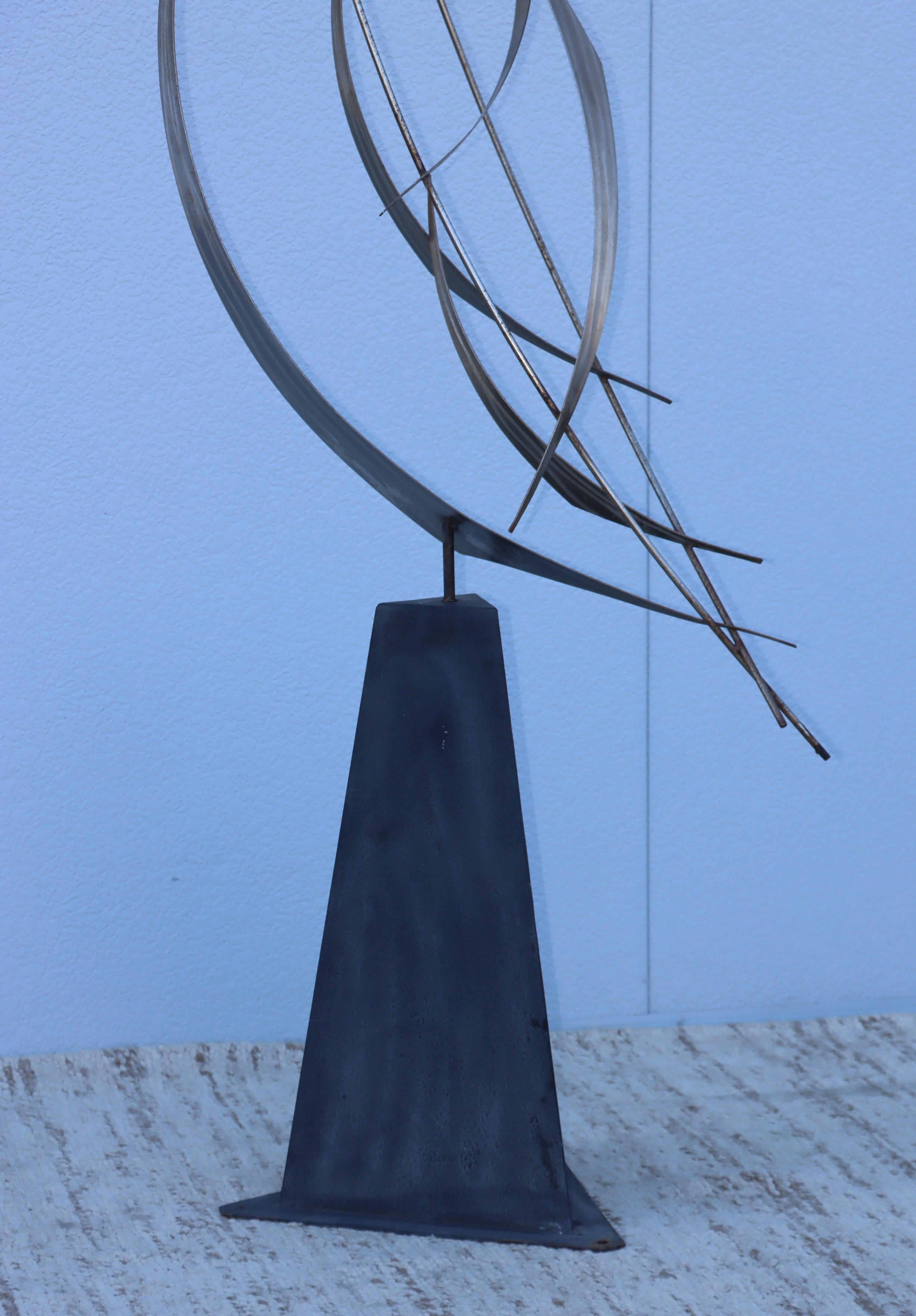 Late 20th Century 1980s Abstract Bird Steel Outdoor Sculpture By Curtis Jere