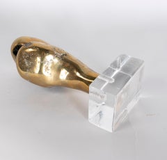 Abstrakte Bronzeskulptur des Künstlers David Marshall aus den 1980er Jahren