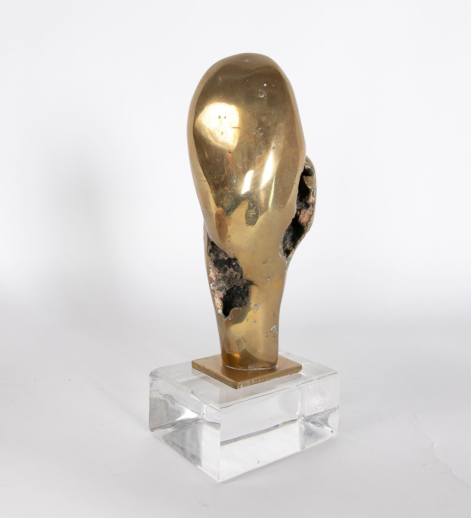 Sculpture abstraite en bronze de l'artiste David Marshall des années 1980 en vente 1