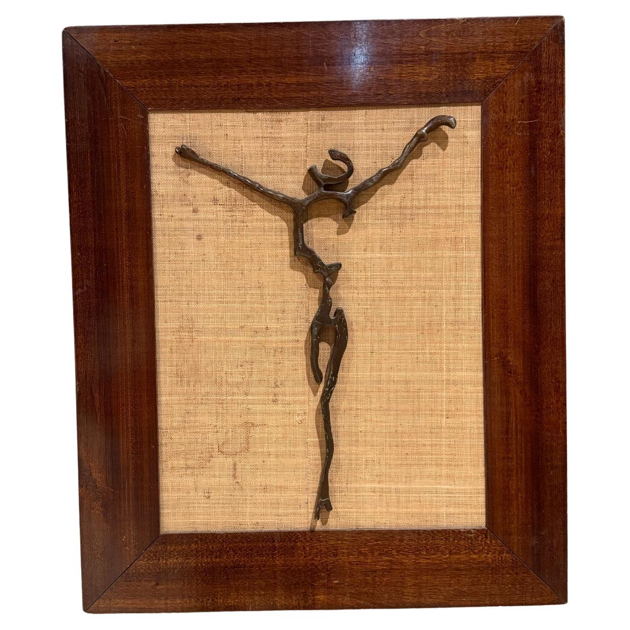 Década de 1980 Escultura abstracta de bronce Salvador de Auschwitz Mathias Goeritz México