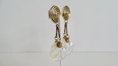 1980s Abstract Dangle Earrings