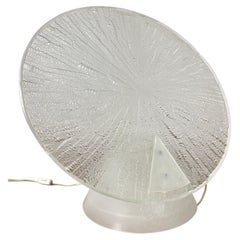 Lampe de bureau à disques en acrylique des années 1980 par Rougier