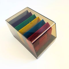Acryl-Aufbewahrungsbox aus den 1980er Jahren – SRW Minidex 78 Diskettenhalter