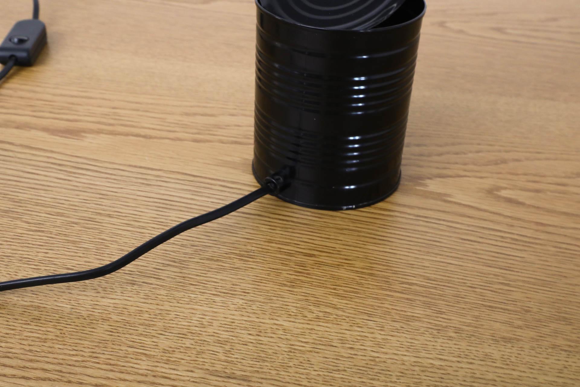 1980s Ad van Berlo Black Tin Can Lamp Produced by Vrieland Design 1
