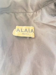 1980s Alaïa Oversized Glossed Nylon Vintage Trench Coat Jacket Archive Piece