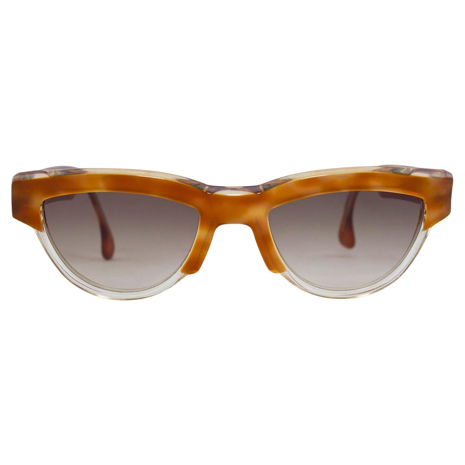 1980s Mikli and Clear Sunglasses Sale at 1stDibs | givenchy pierced sunglasses, greta mikli