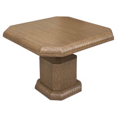 1980s Aldo Tura Style Brown Parchment Paper Adjustable Coffee or Game Table