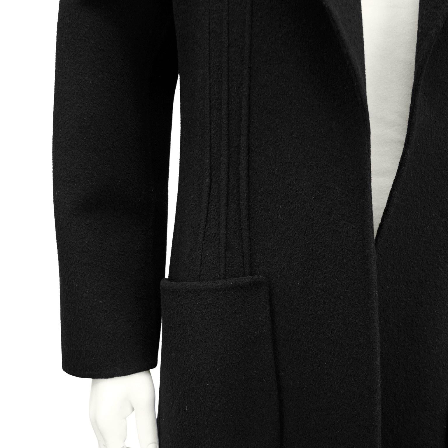 Women's or Men's 1980s Andre Laug Black Wool Jacket