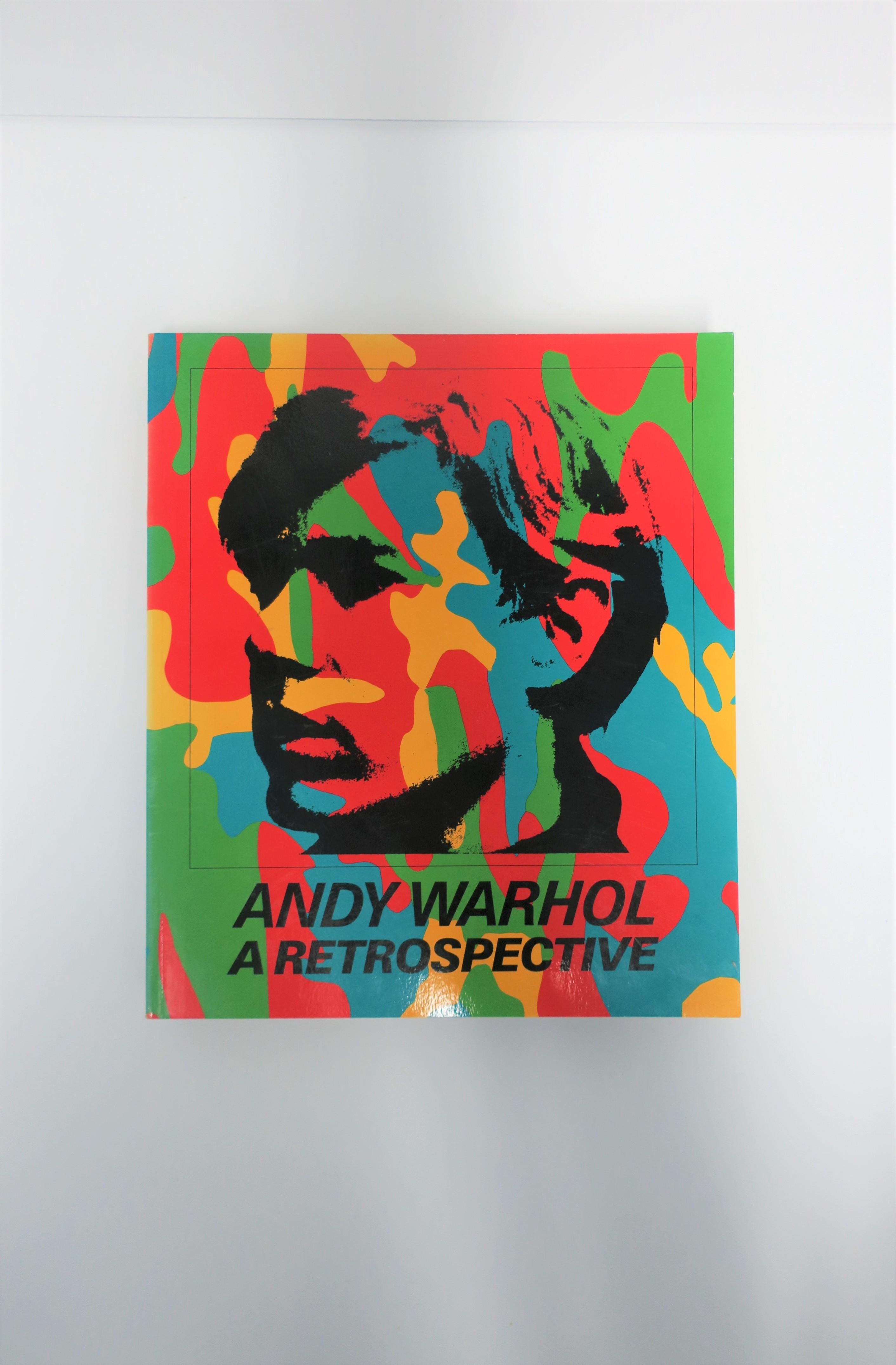 1980s 'Andy Warhol A Retrospective' Library or Coffee Table Book at