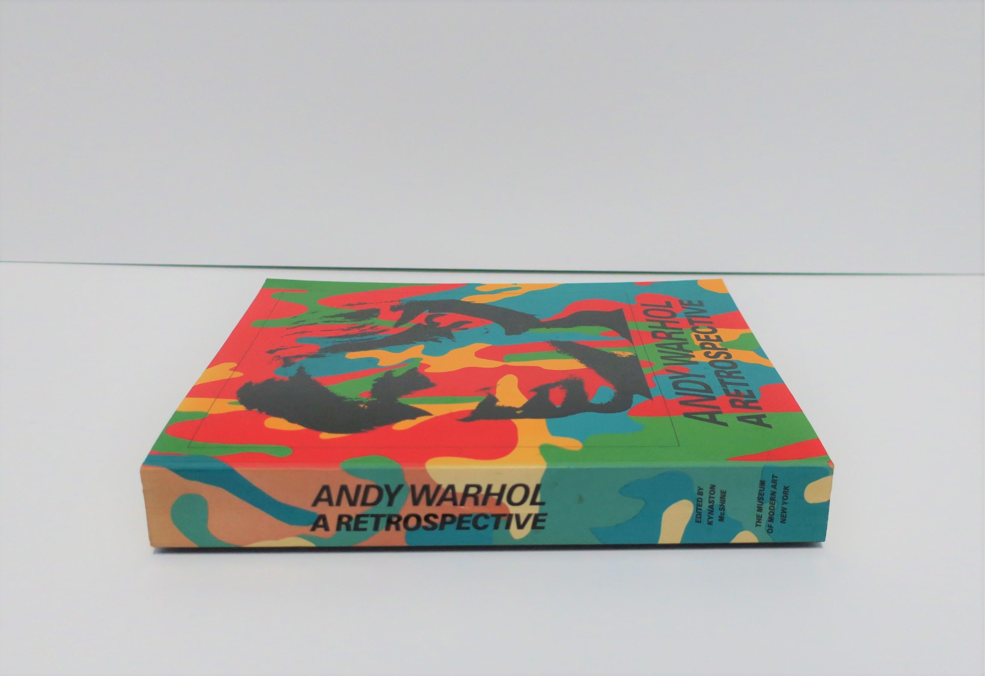 1980s 'Andy Warhol A Retrospective' Library or Coffee Table Book at