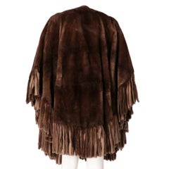 1980s A.N.G.E.L.O. Vintage Cult brown beaver fur cape