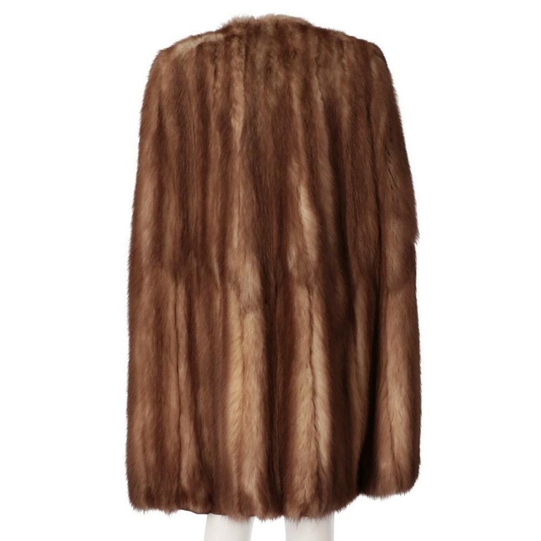 1980s A.N.G.E.L.O. Vintage Cult brown sable fur cape at 1stDibs