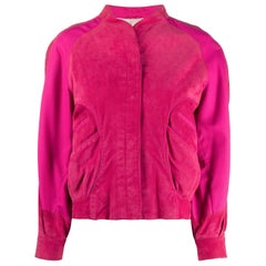 1980s A.N.G.E.L.O. Vintage Cult Fuchsia Suede Jacket