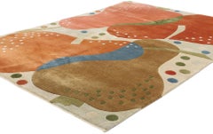 1980 Anna Johanna Ångström Tapis suédois scandinave d'époque