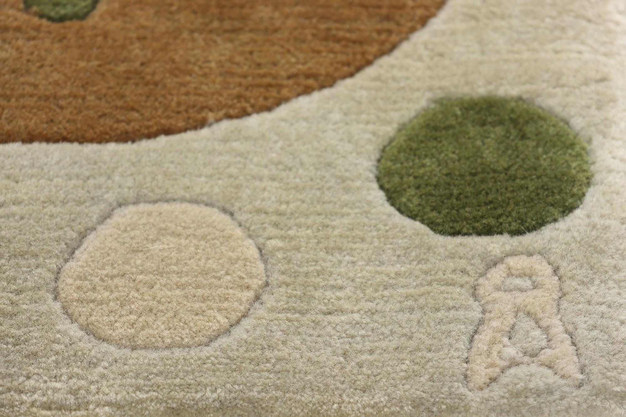 Hand-Knotted 1980's Anna-Johanna Ångström Vintage Scandinavian Swedish Carpet For Sale