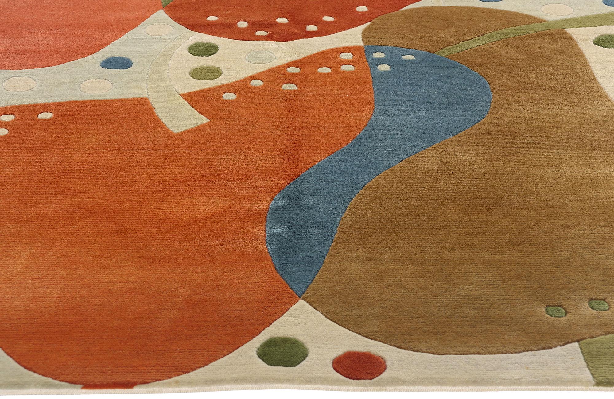 1980's Anna-Johanna Ångström Vintage Scandinavian Swedish Carpet In Good Condition For Sale In Dallas, TX