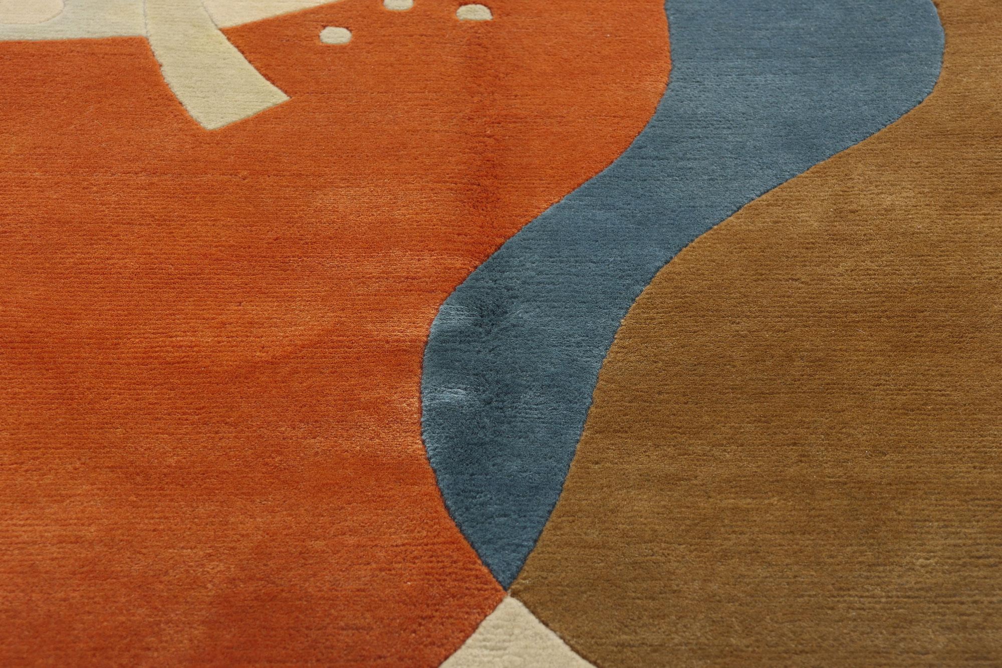 20th Century 1980's Anna-Johanna Ångström Vintage Scandinavian Swedish Carpet For Sale