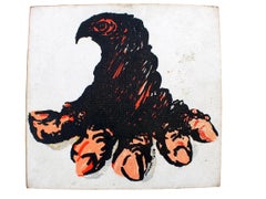 Sérigraphie Armando Testa des années 1980, Aigle avec Arthrite Années '80 Production Frair