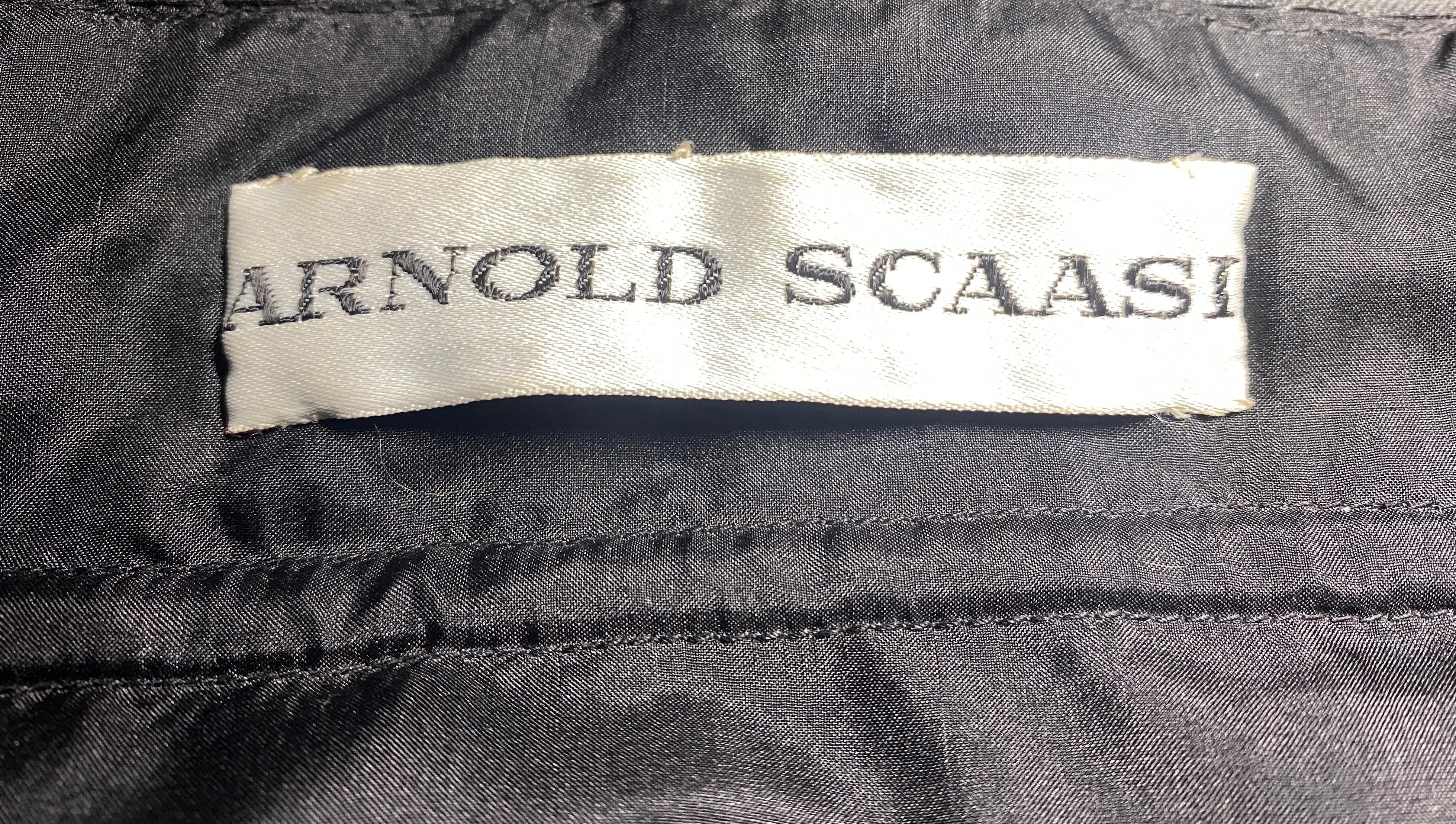 Années 1980 Arnold Scaasi Couture Robe à rosettes en velours noir en vente 2