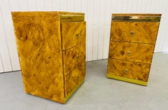 1980’s Art Deco Bachelor Chest Nightstands