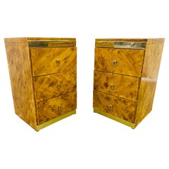 1980’s Art Deco Bachelor Chest Nightstands