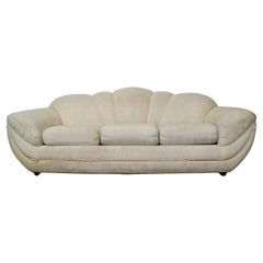 Sofá Góndola Art Decó Hollywood Regency de los años 80 by Bassett Furniture