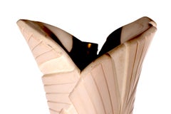 1980's  Art Deco Revival Hollywood Regency Palm Beach Modern Plaster Torchiere