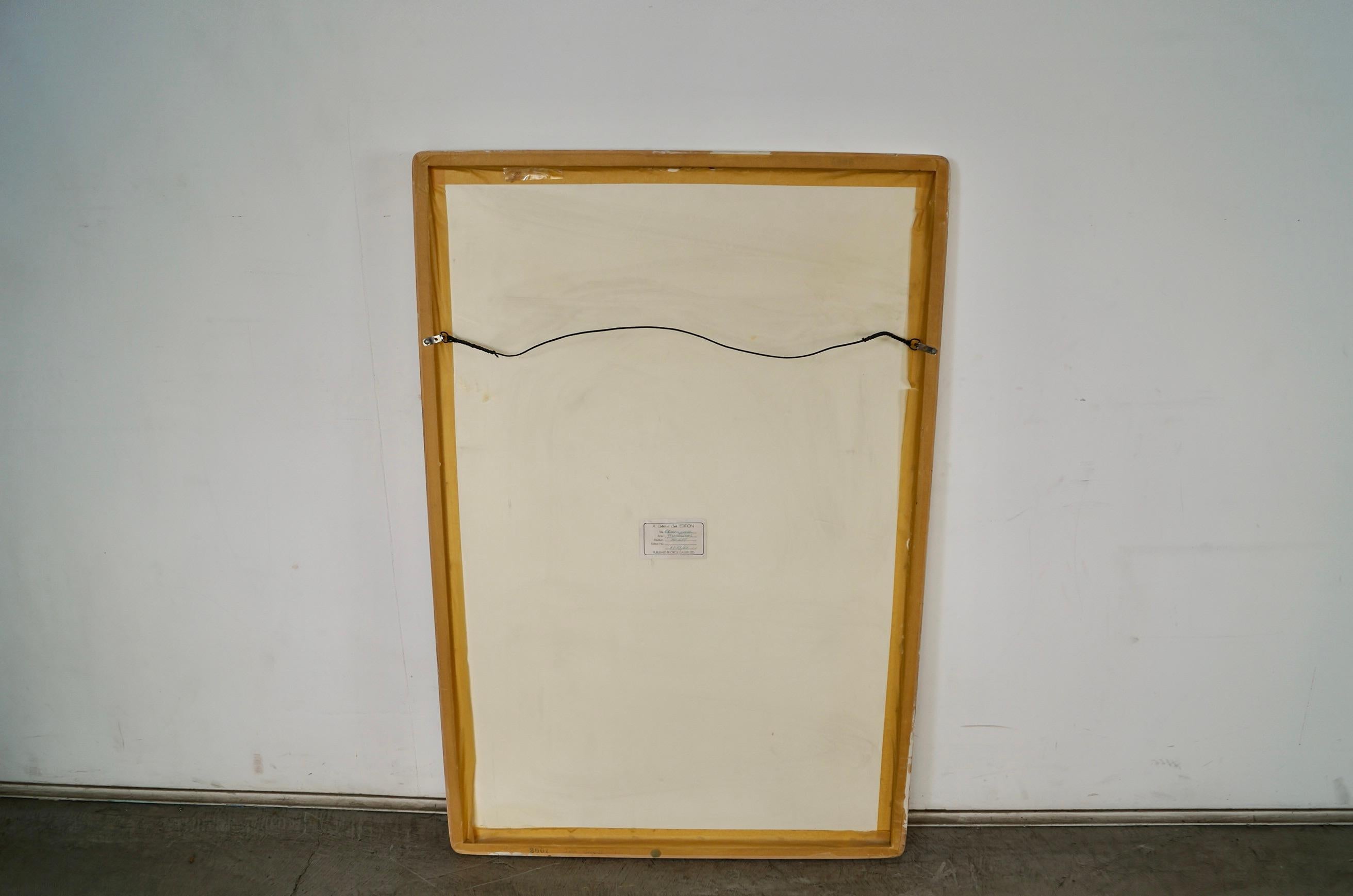 1980's Art Deco signiert Abstrakt Künstler Proof Vicky Montesinos Lithographie im Angebot 10