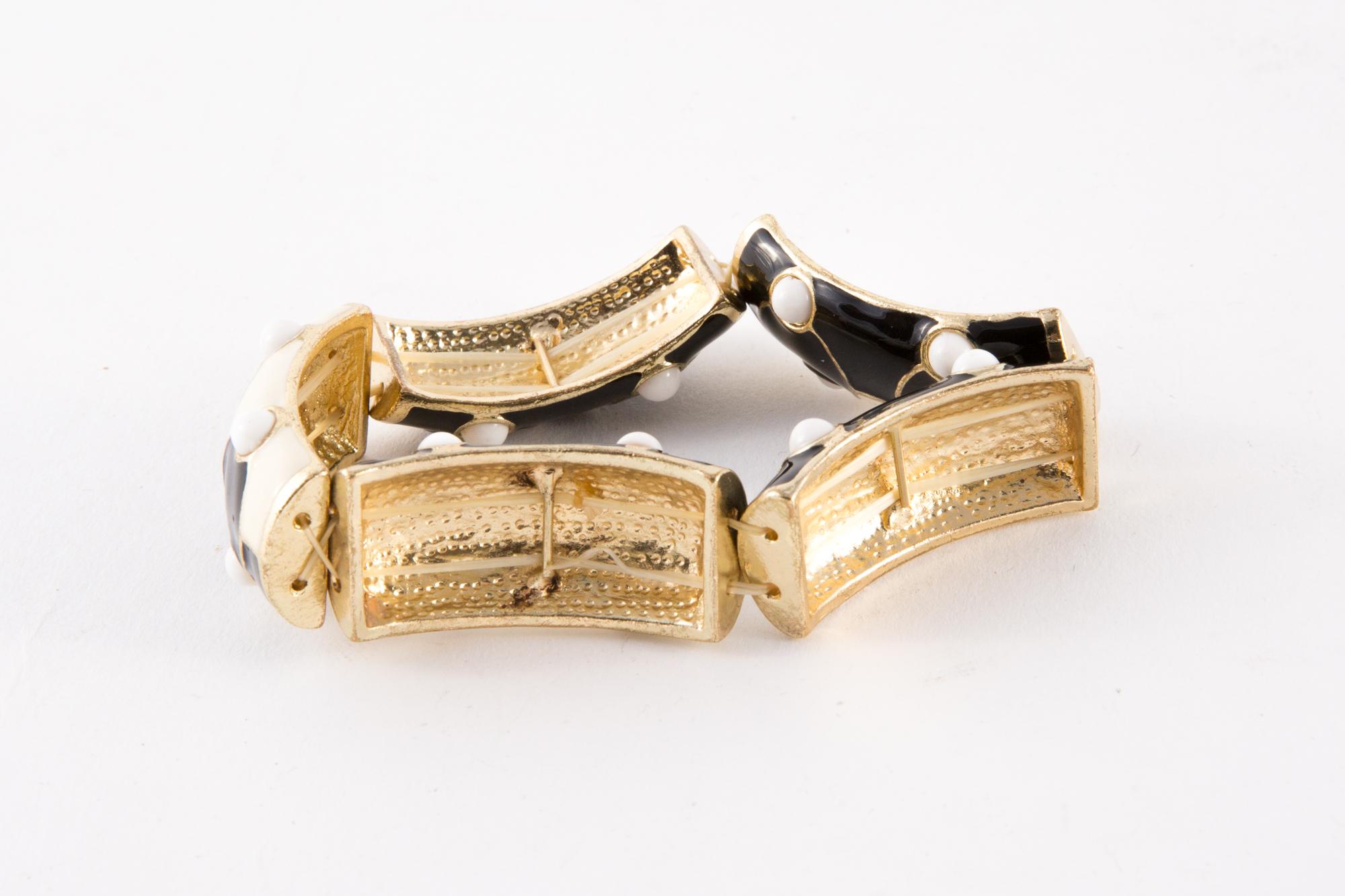 Armband im Art-déco-Stil der 1980er Jahre im Zustand „Gut“ im Angebot in Paris, FR