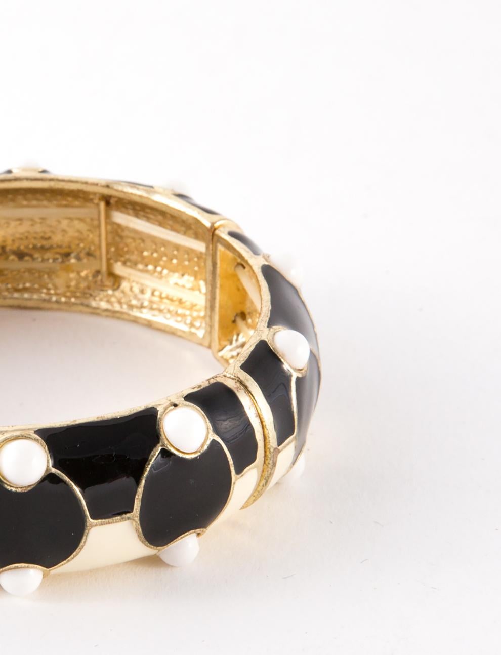 1980s Art Deco Style Bracelet In Good Condition For Sale In Paris, FR