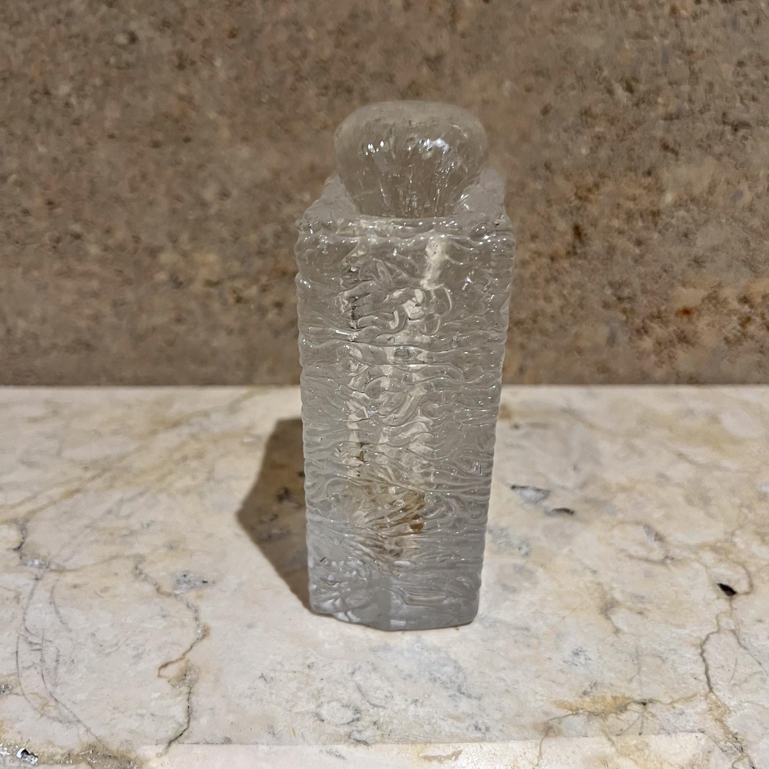 1980er Kunstglasvase Kerzenständer im Stil von Timo Sarpaneva  Finnland (Finnisch) im Angebot