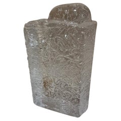 1980s Art Glass Vase Candle Holder Style of Timo Sarpaneva  Finland