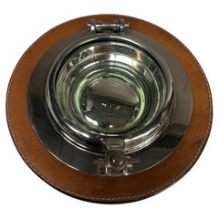 1980's ashtray or vide poche "porthole" by Hermès