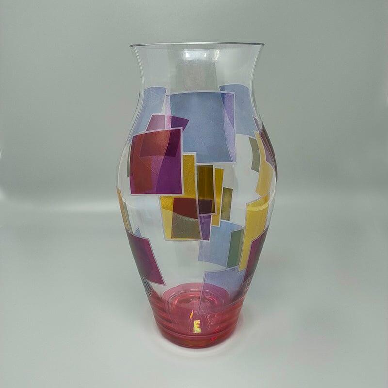 Mid-Century Modern 1980s Astonishing vase by ArteVetro. Made in Italy. For Sale