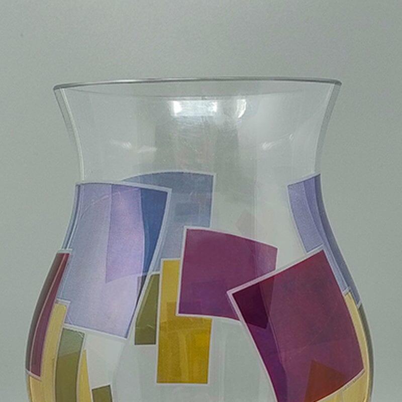 Verre d'art Étonnant vase des années 1980 par ArteVetro. Fabriquées en Italie. en vente