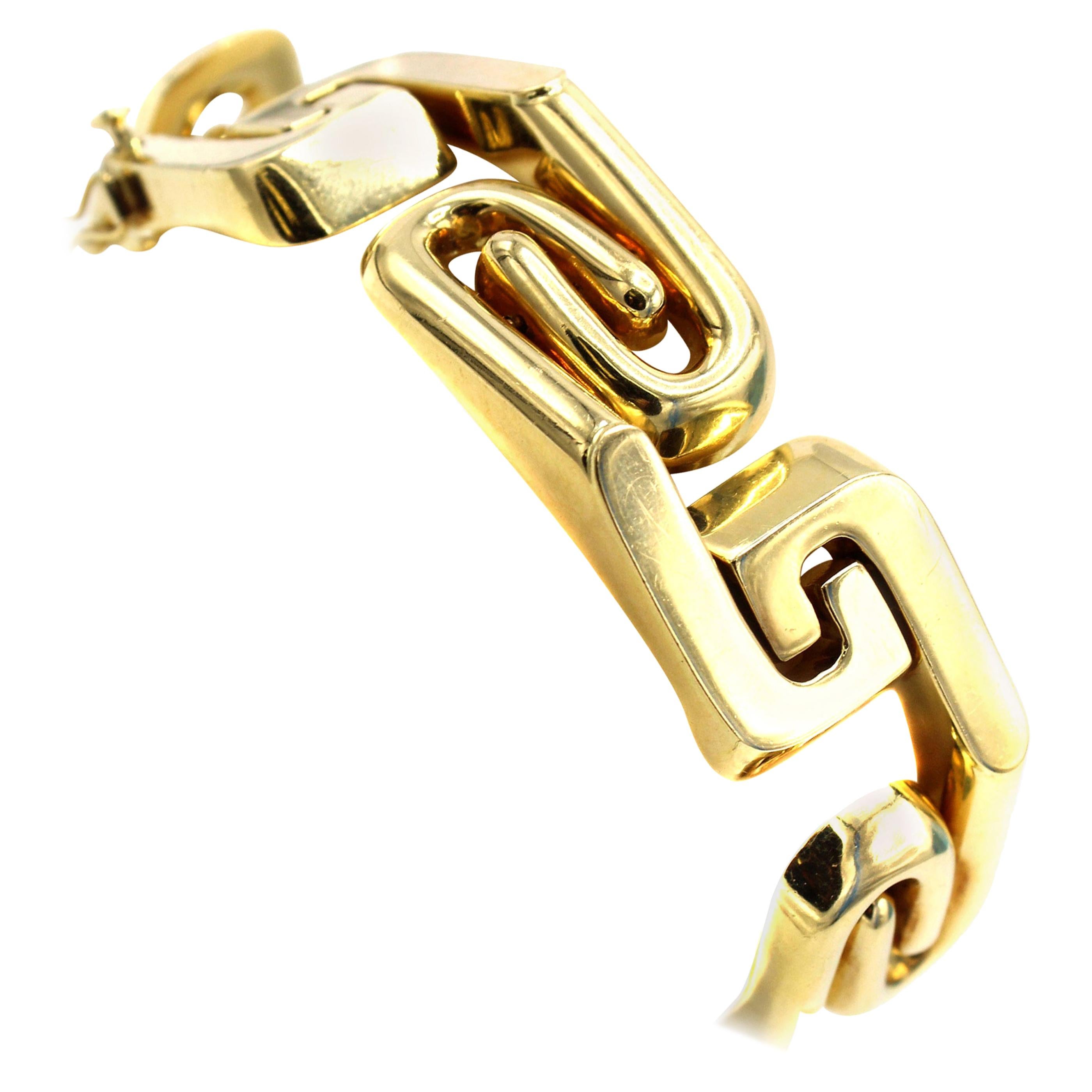 Breathtaking Gold Mesh Link Bracelet For Sale at 1stDibs