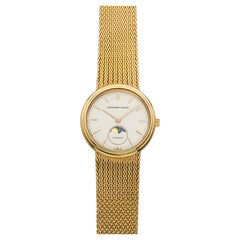 1980s Audemars Piguet Ultra Thin Moonphase 18K YG White Dial Auto 33 mm