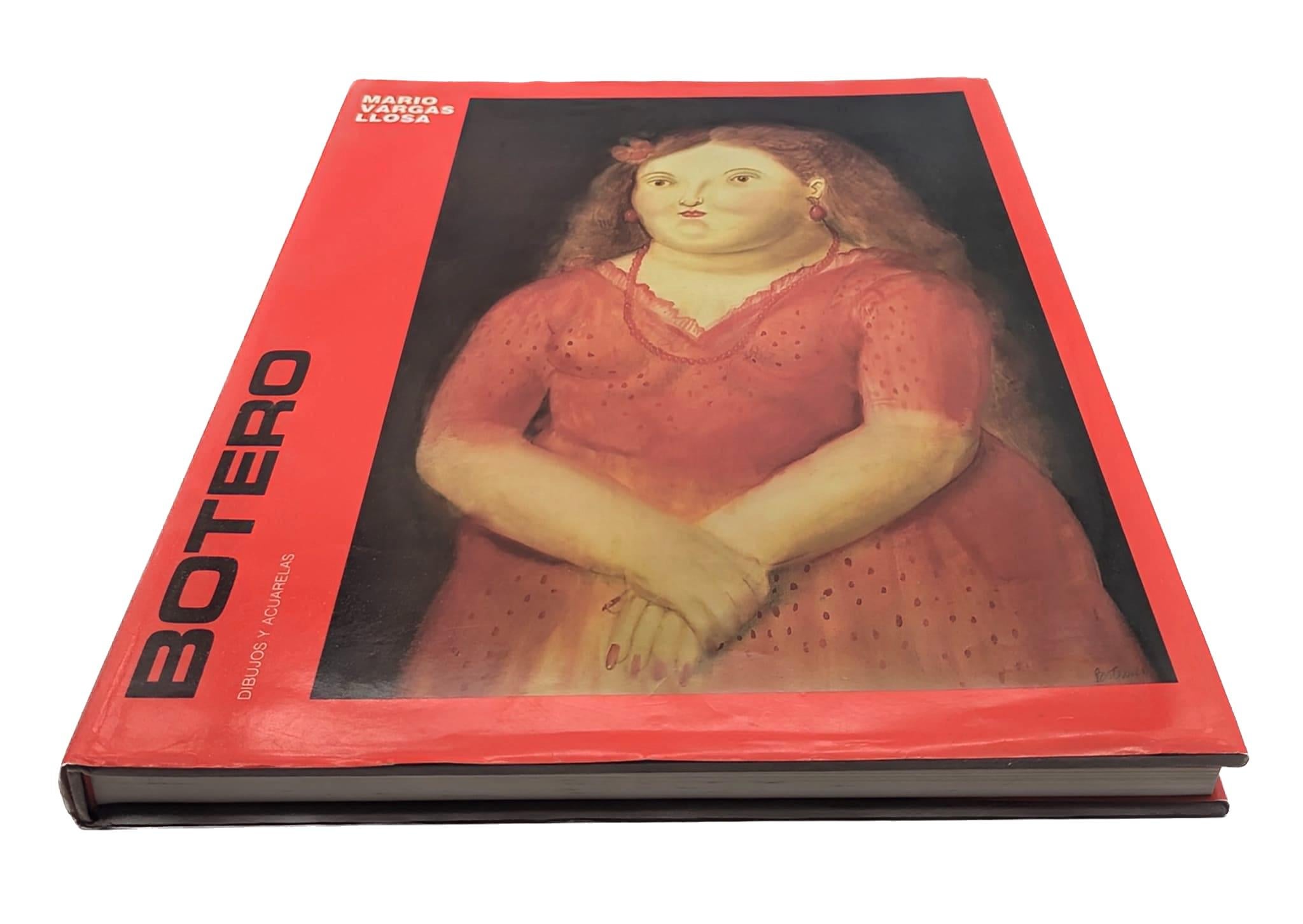 Offered is a large Spanish-language hardbound first edition of the drawings and watercolors of the Colombian artist, Fernando Botero (b. 1932 - d. 2023), with text by the author Mario Vargas Llosa, published by William Gellender - New York, and