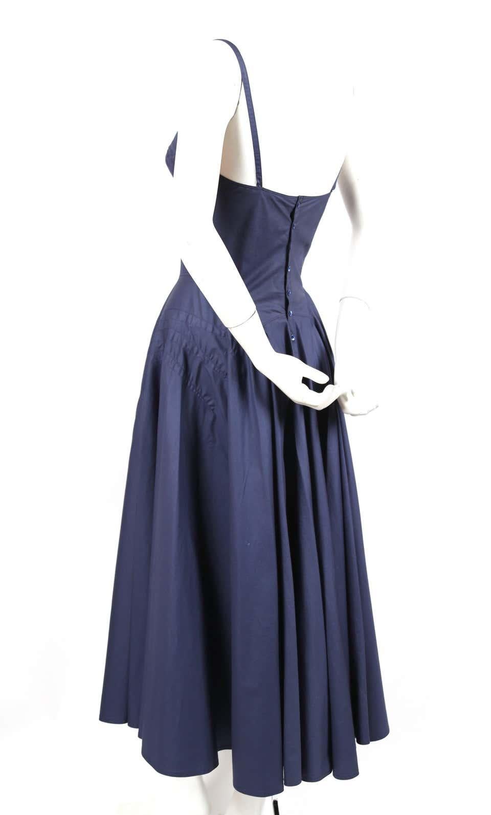 alaia blue dress