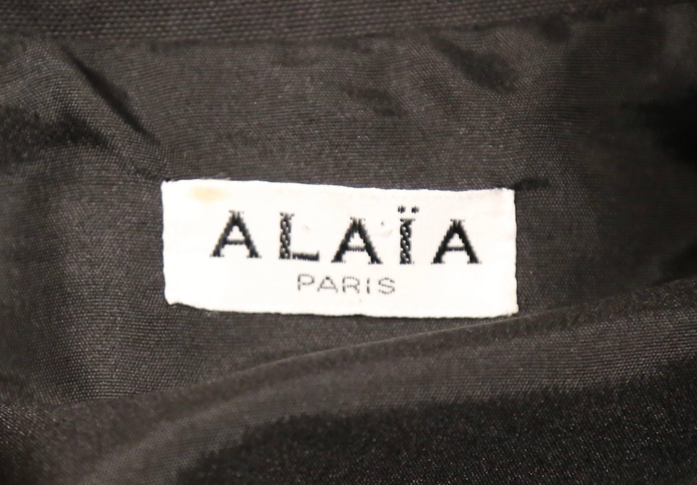 Women's or Men's 1980's AZZEDINE ALAIA charcoal studio jacket