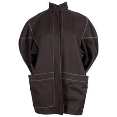 1980
s AZZEDINE ALAIA charcoal studio jacket
