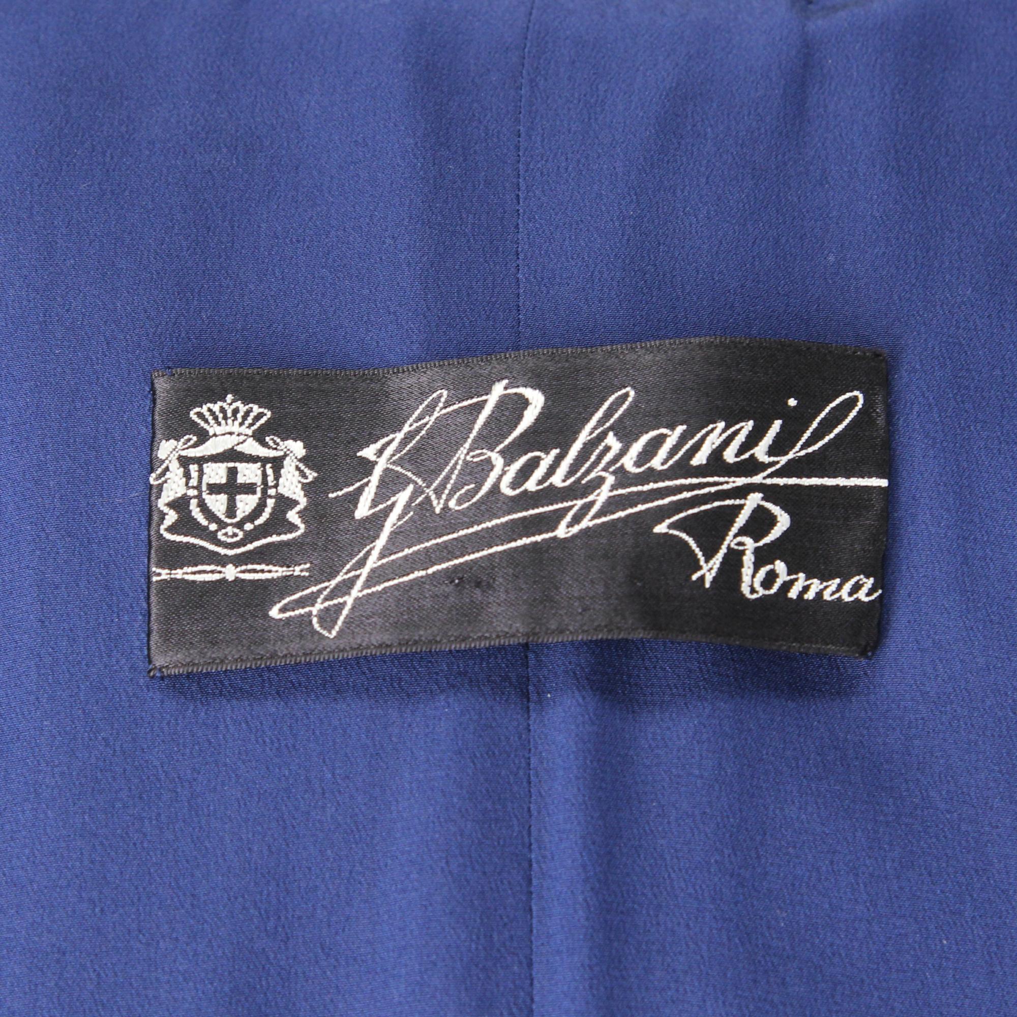 1980s Balzani Blue Beaver Fur Coat 1