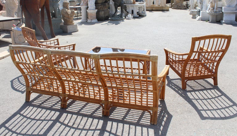 1980s Bamboo Garden Furniture Set im Angebot bei 1stdibs