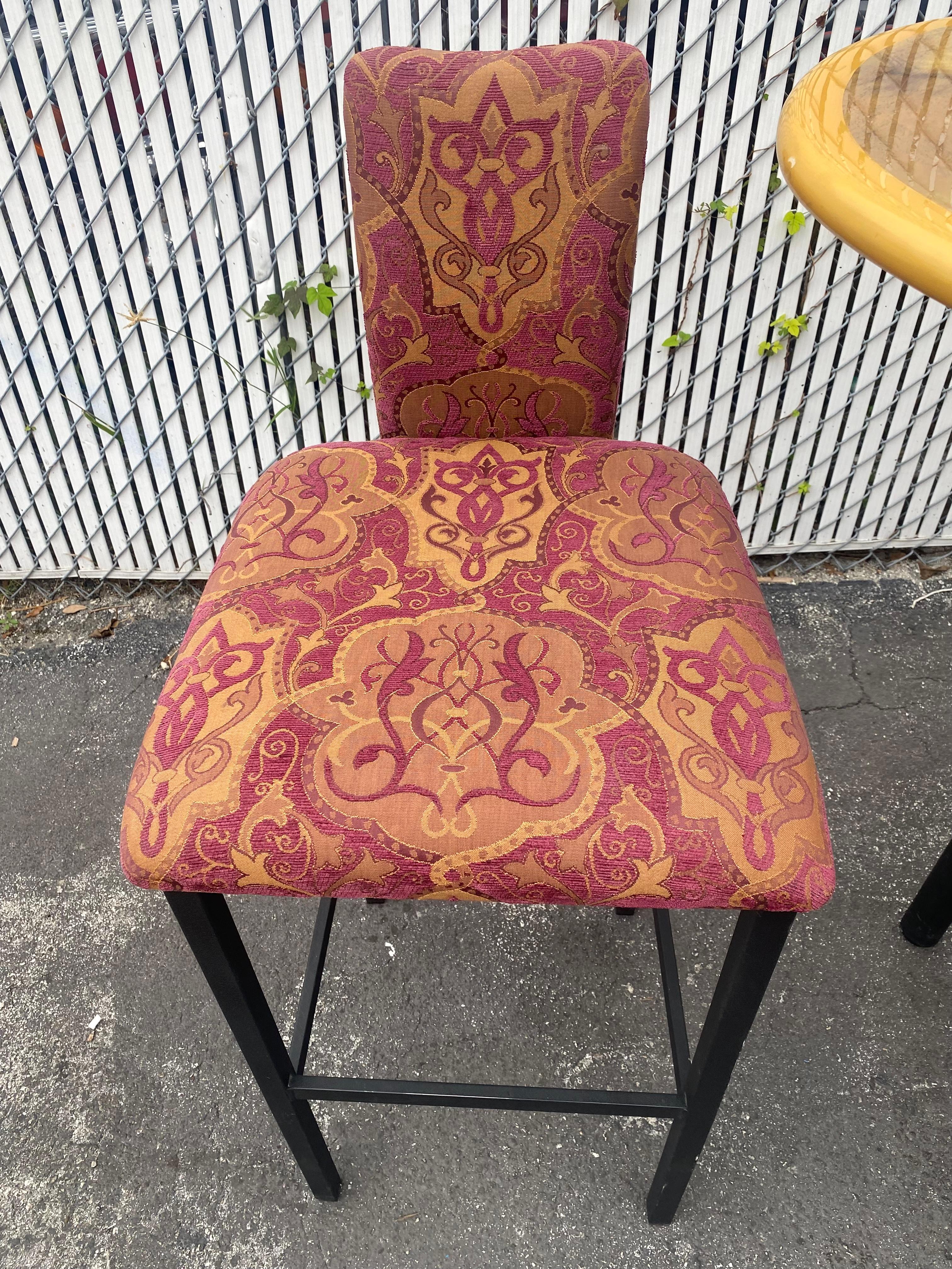 1980s Artistic Kidney Bar Pub Dining Table and Chairs, Set of 3 For Sale 7