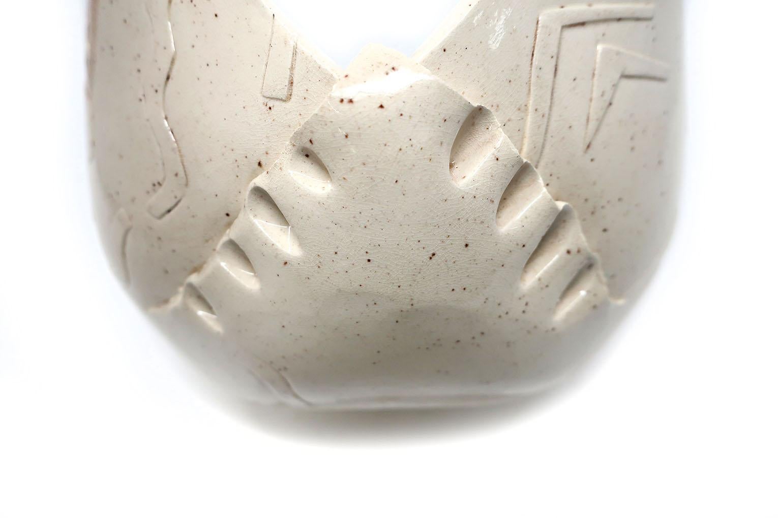 1980s Barbara Demery Art Pottery Vase In Good Condition In Brooklyn, NY