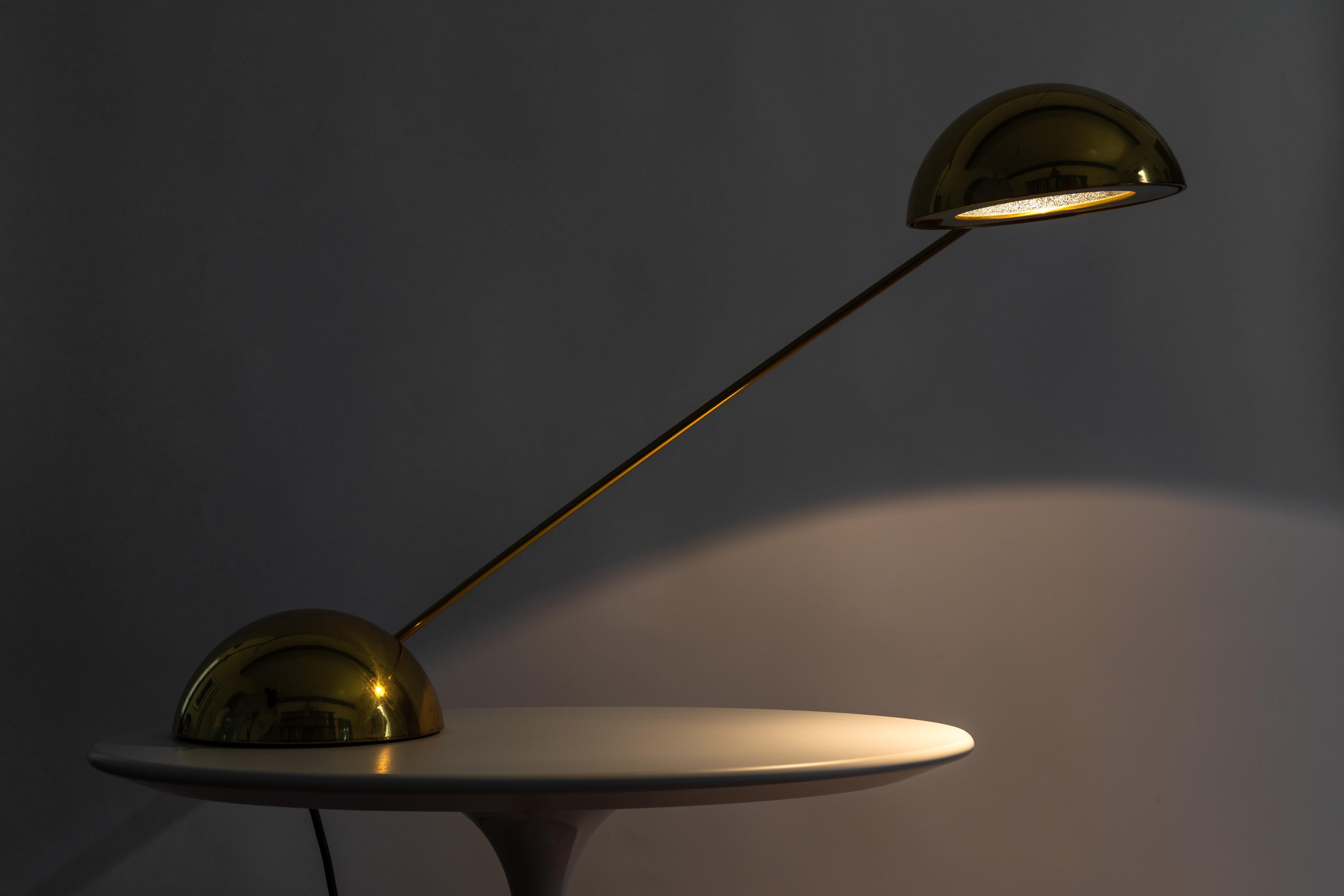 Metal 1980s Barbieri & Marianelli Brass 'Bikini' Table Lamp for Tronconi