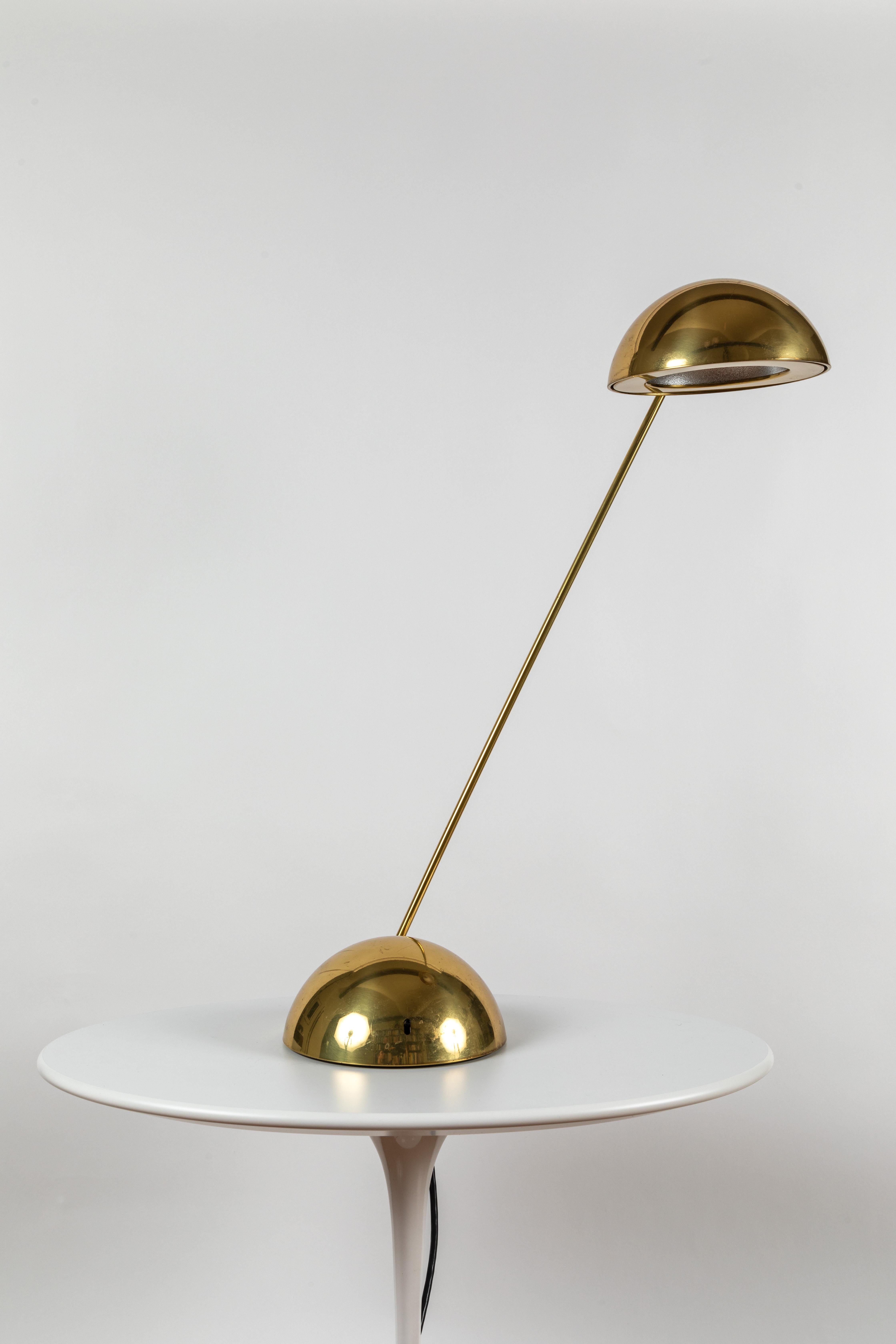 Italian 1980s Barbieri & Marianelli Brass 'Bikini' Table Lamp for Tronconi