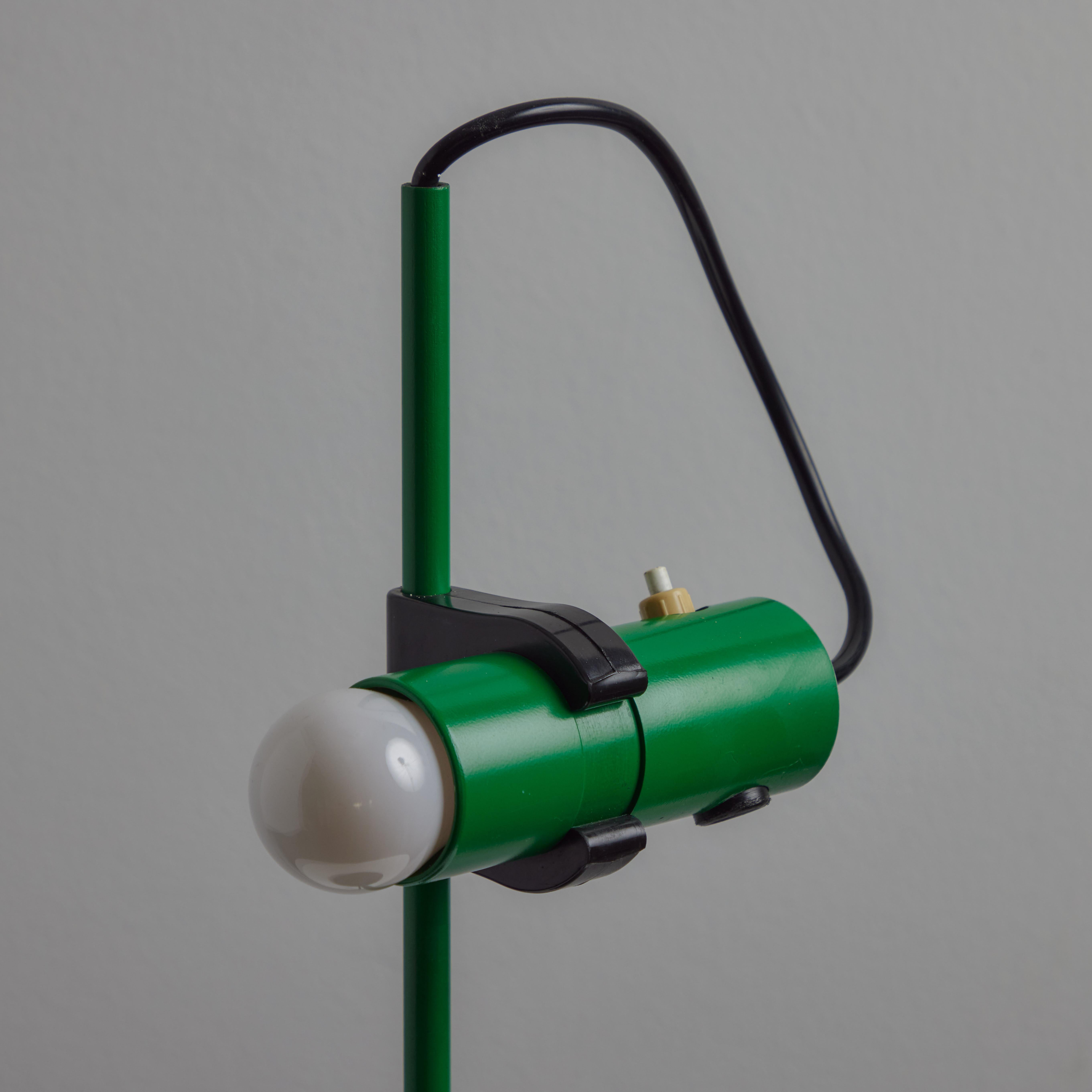 1980s Barbieri & Marianelli Green Table Lamp for Tronconi For Sale 2